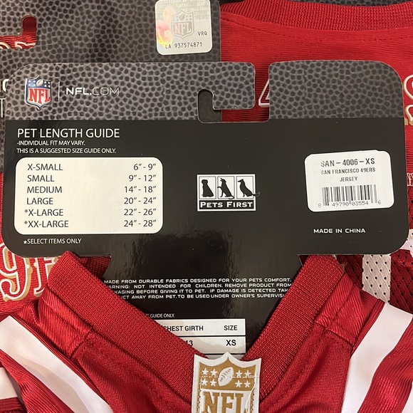 Pets First NFL West Mesh Jersey For Dogs - Picture 2 of 2